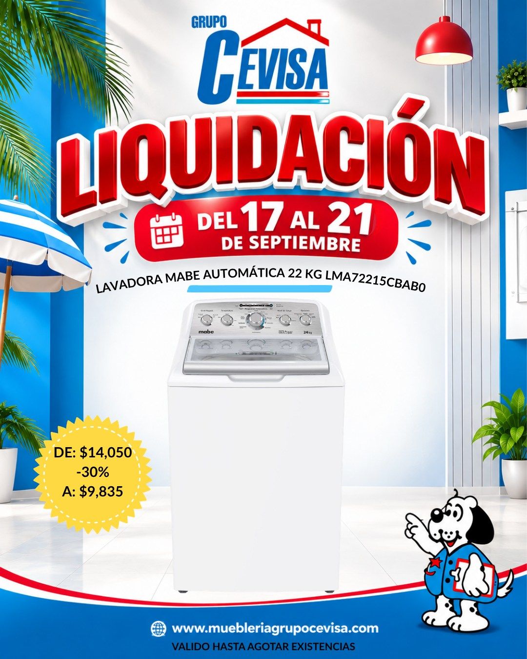 LAVADORA MABE 22 KG LMA72215CBAB0