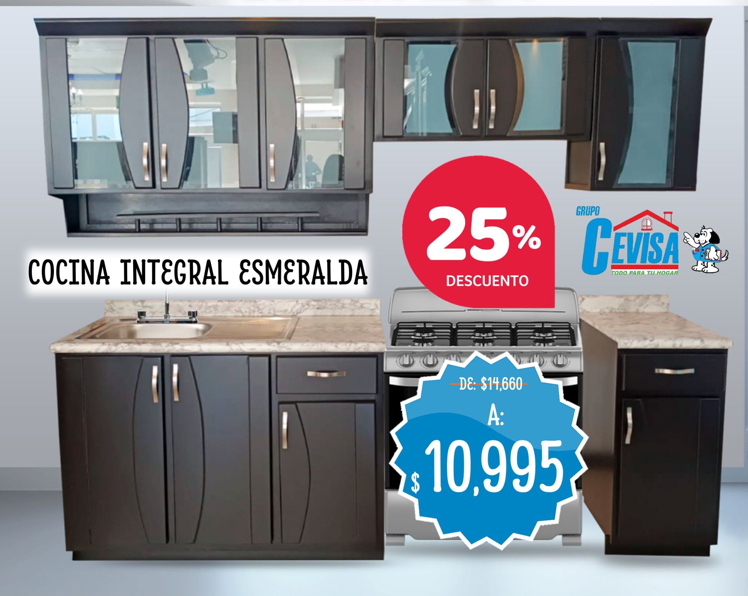 COCINA INTEGRAL ESMERALDA DE 2.40 MTS COCINA INTEGRAL ESMERALDA DE 2.40 MTS