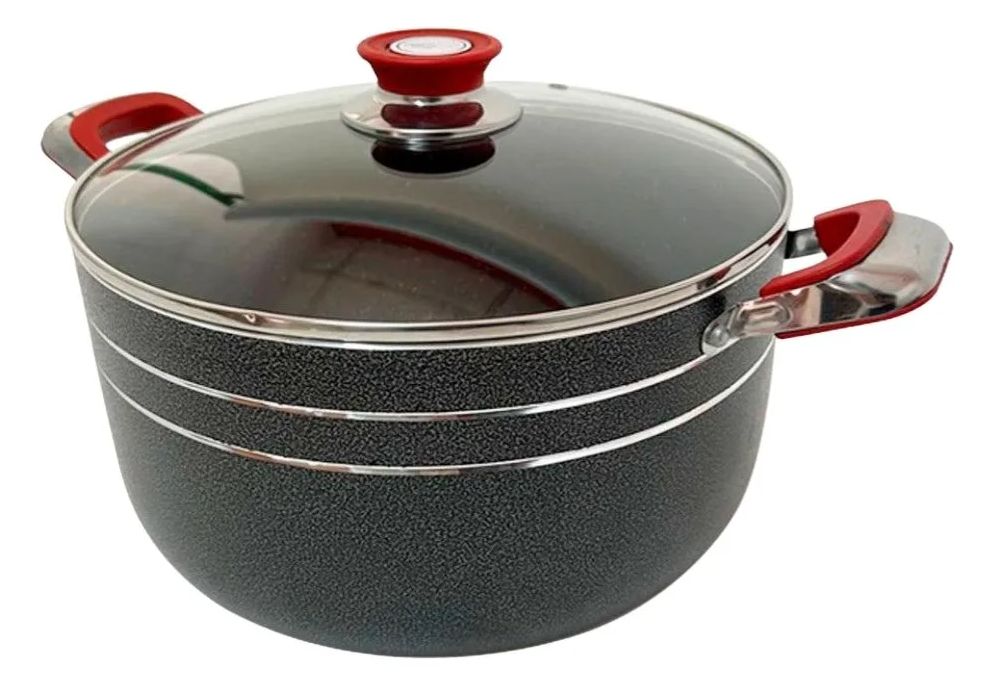 OLLA DE 38 CM MARMOL CON TAPA COOKS MASTER POT 38