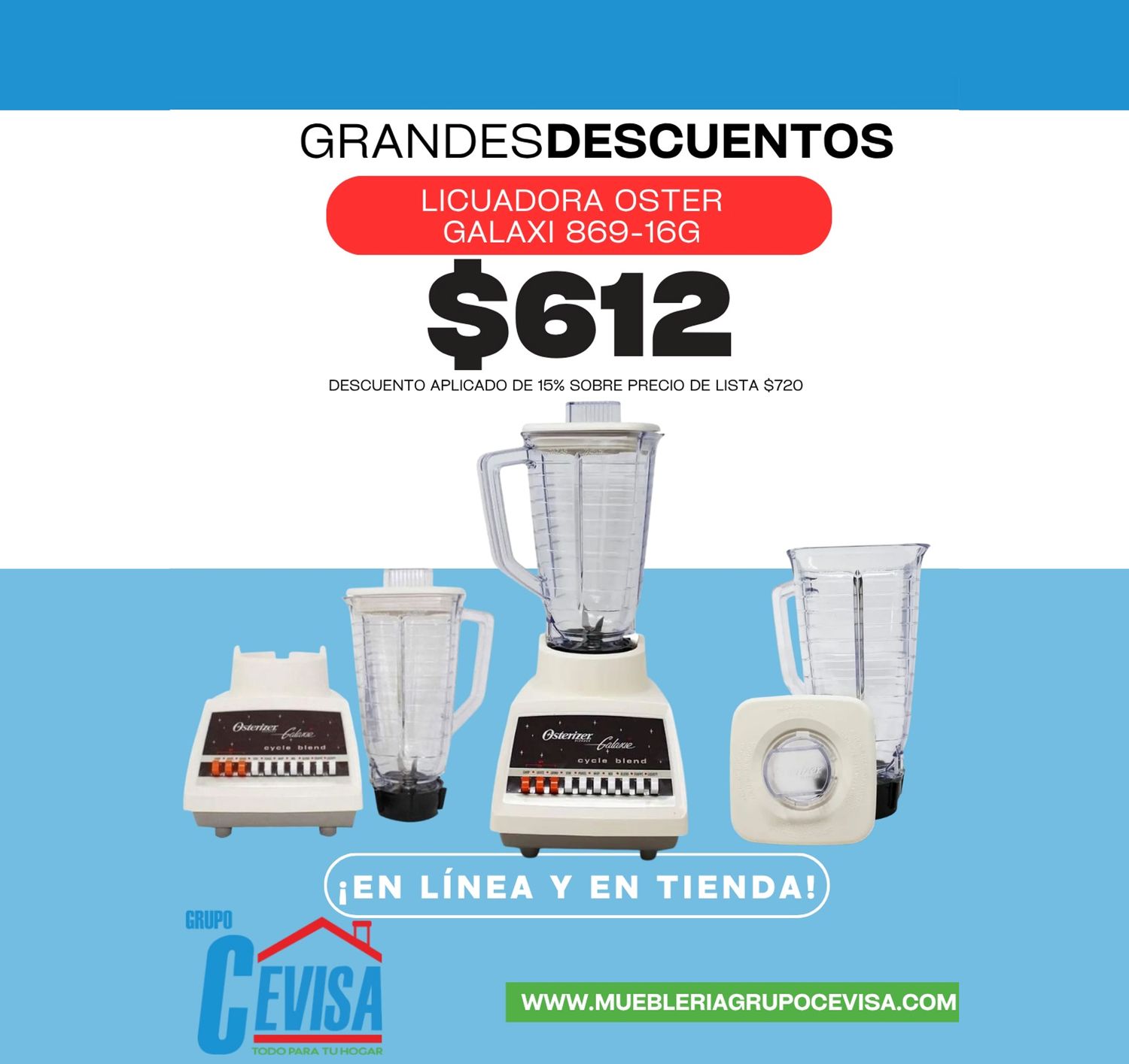 LICUADORA OSTER 869-16G