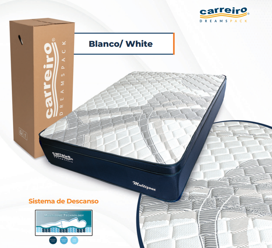 COLCHON INDIVIDUAL DREAMSPACK BLANCO COLCHON INDIVIDUAL DREAMSPACK BLANCO