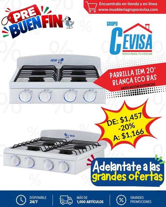 PARRILLA DE MESA IEM 4Q PSI51BB0 PARRILLA DE MESA IEM 4Q PSI51BB0