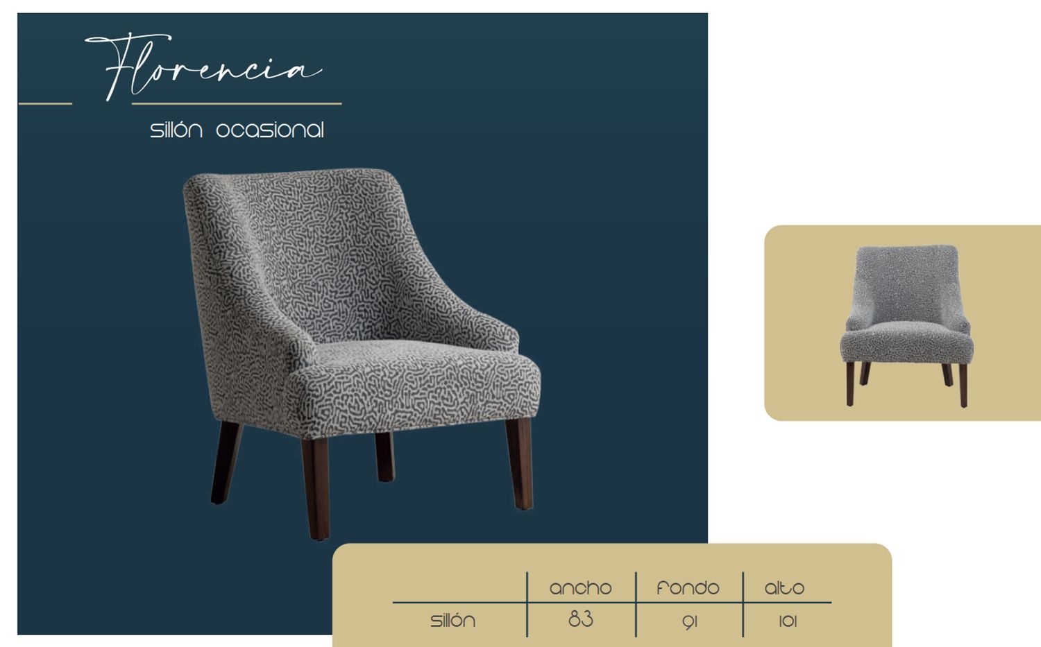 SILLON OCASIONAL FLORENCIA SILLON OCASIONAL FLORENCIA