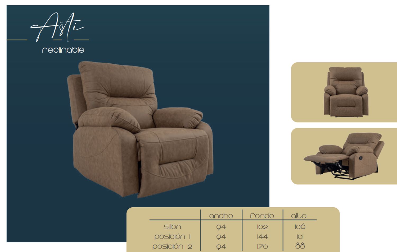 RECLINABLE ASTI RECLINABLE ASTI