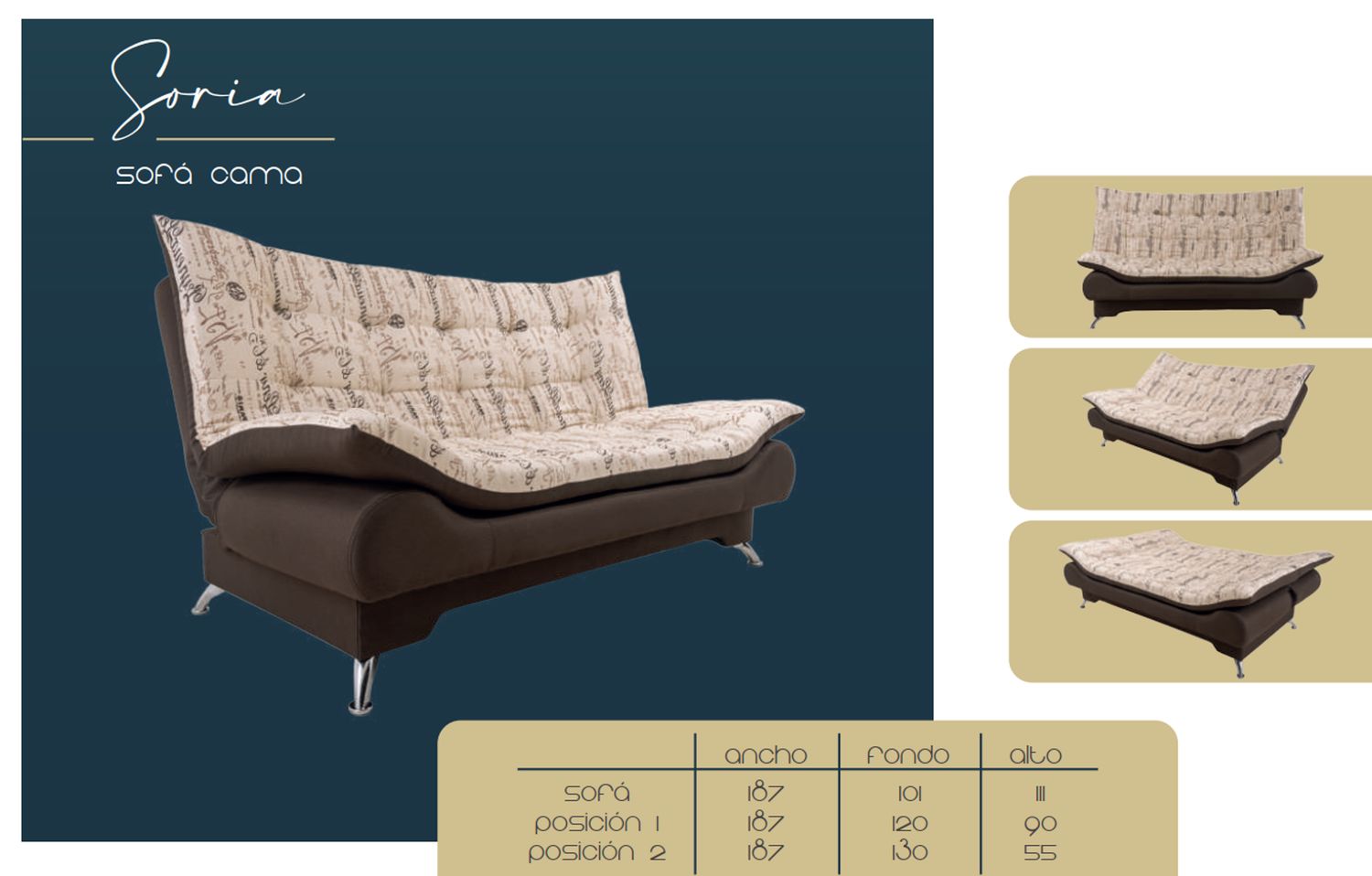 SOFA CAMA SORIA SOFA CAMA SORIA