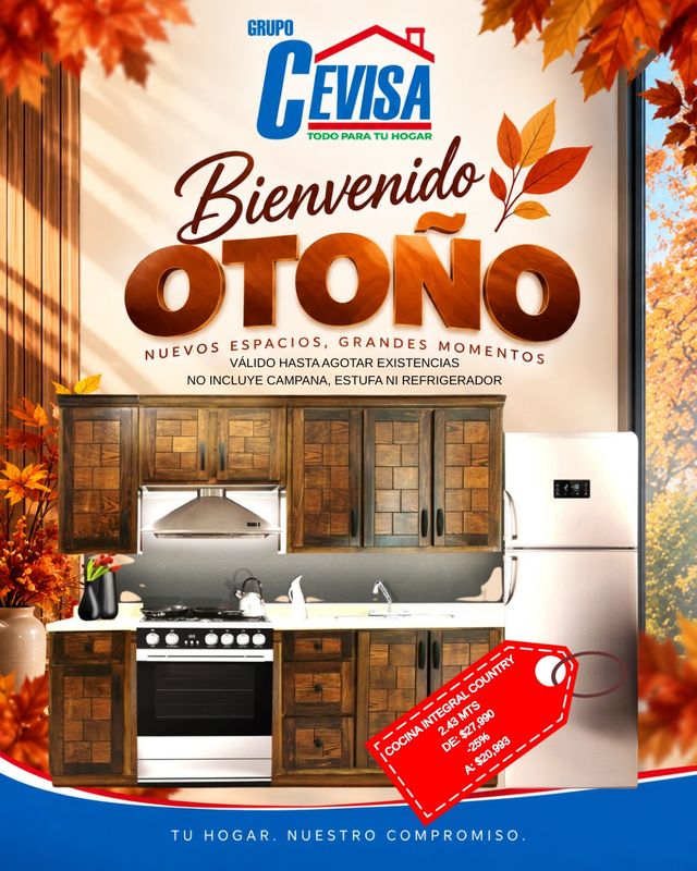 COCINA INTEGRAL COUNTRY DE 2.43 MTS COCINA INTEGRAL COUNTRY DE 2.43 MTS