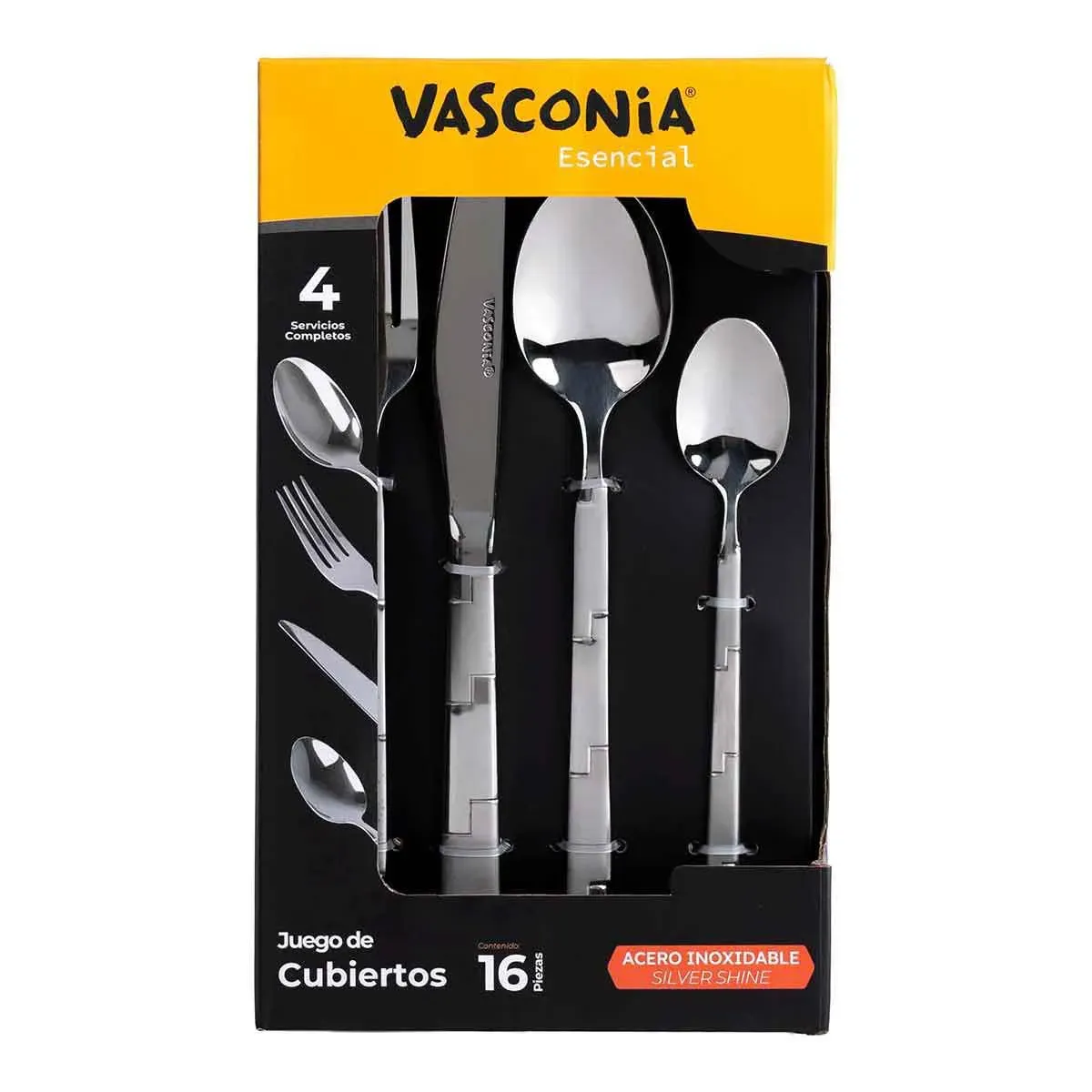 JGO. DE CUBIERTOS 16 PZ VASCONIA PUZZLE 939255