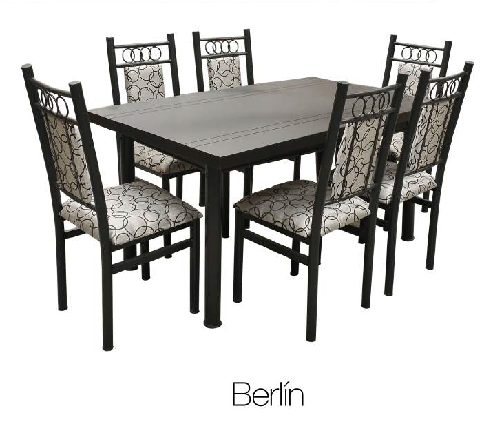 ANTECOMEDOR BERLIN DE 6 SILLAS ANTECOMEDOR BERLIN DE 6 SILLAS
