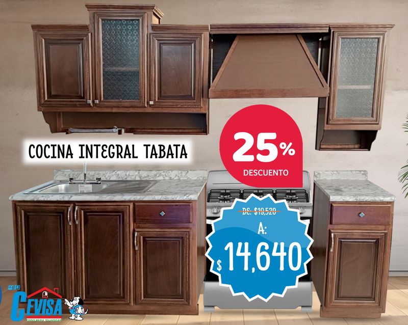 COCINA INTEGRAL TABATA DE 2.40 MTS