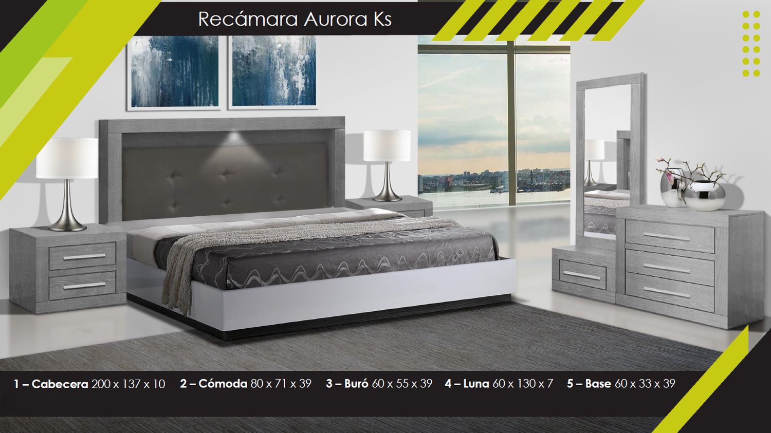 RECAMARA KING SIZE AURORA