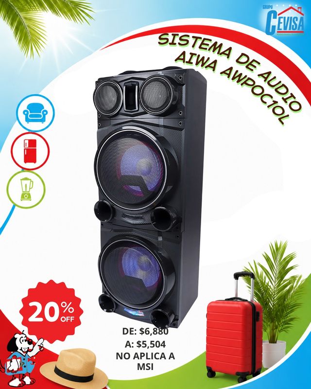 SISTEMA DE AUDIO AIWA AWPOC10L SISTEMA DE AUDIO AIWA AWPOC10L