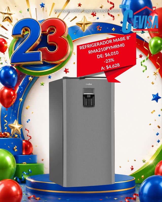 REFRIGERADOR MABE 8" RMA210PYMRM0
