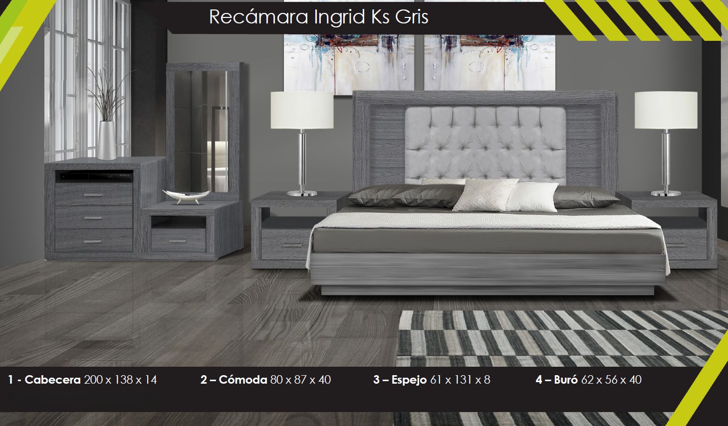 RECAMARA KING SIZE INGRID