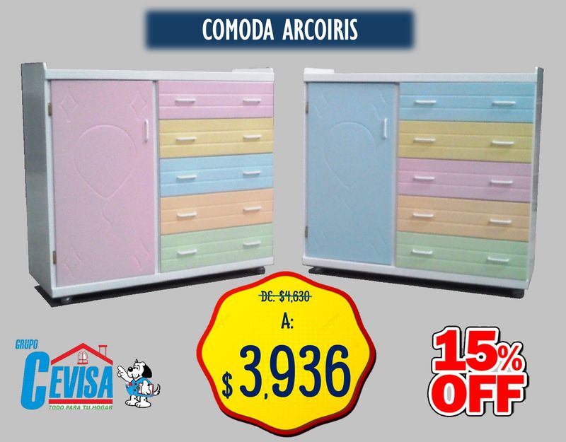 COMODA ARCOIRIS COMODA ARCOIRIS