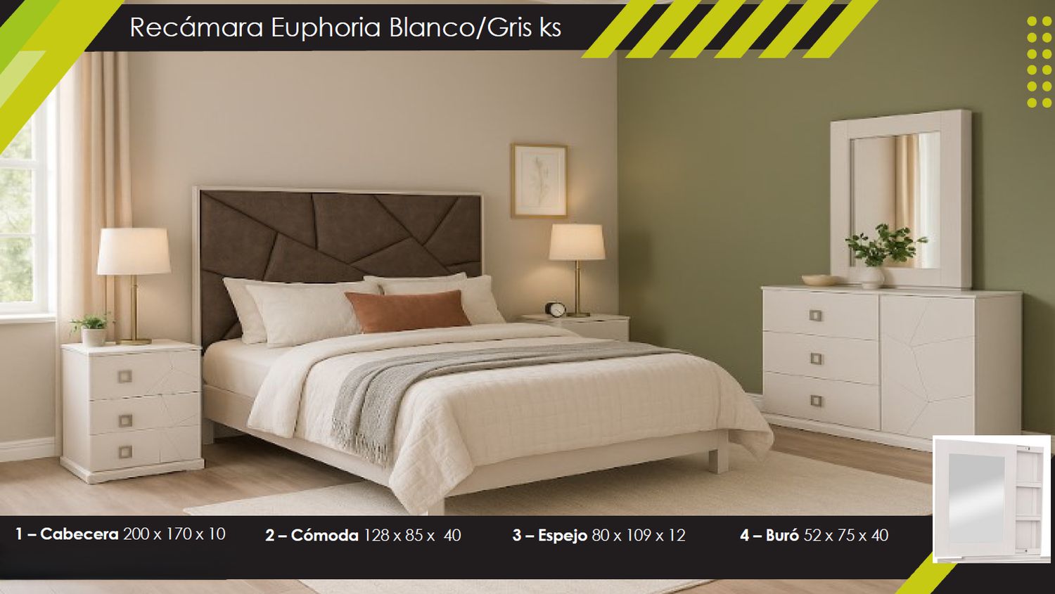 RECAMARA KING SIZE EUPHORIA RECAMARA KING SIZE EUPHORIA