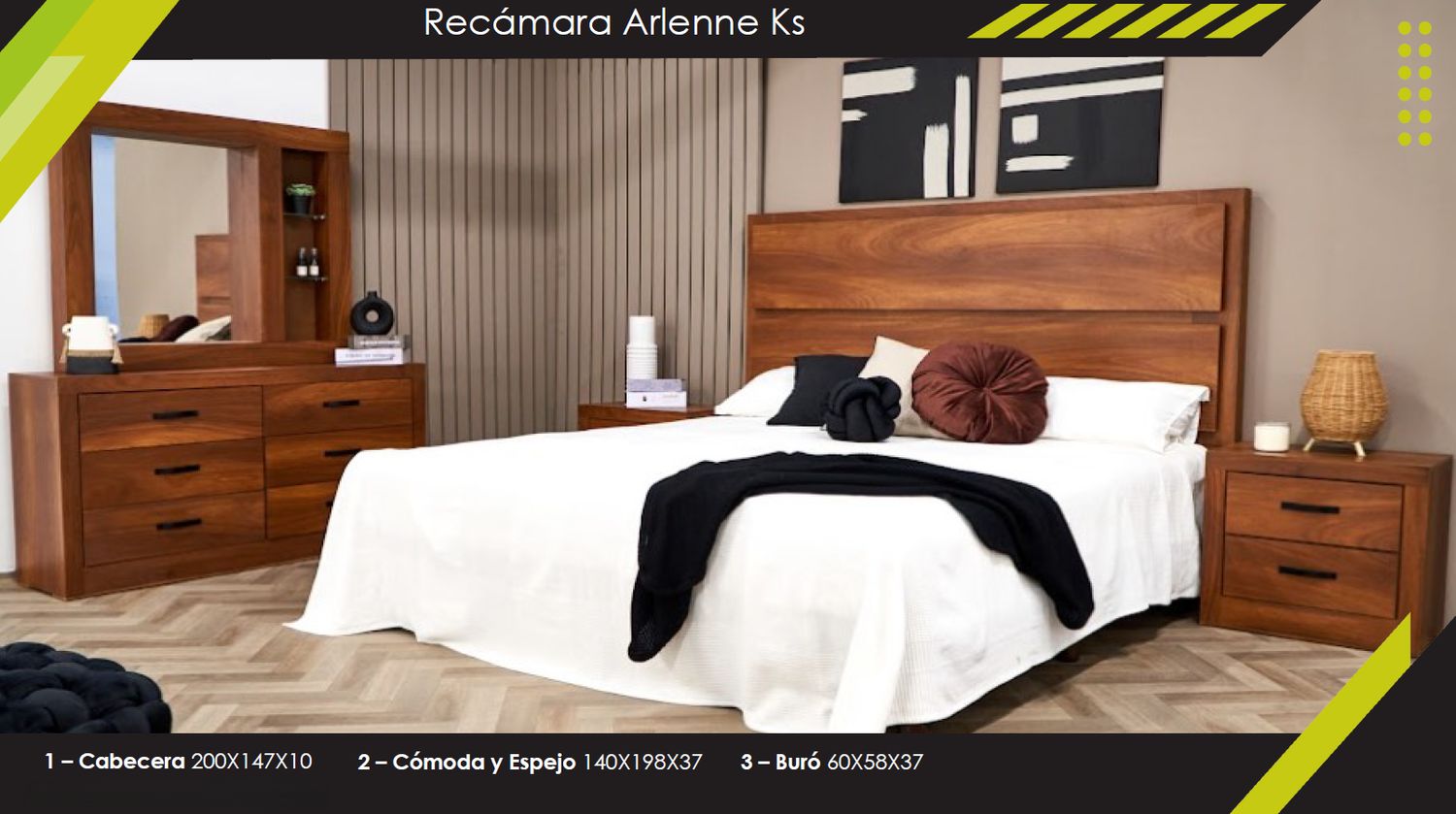 RECAMARA KING SIZE ARLENNE RECAMARA KING SIZE ARLENNE
