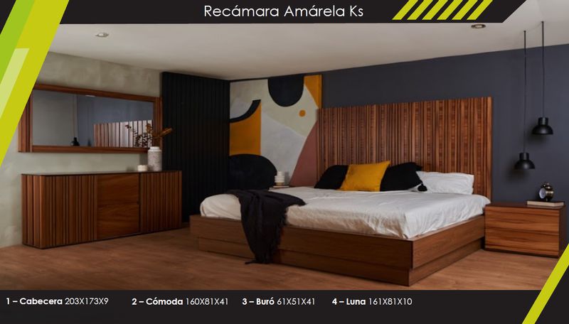 RECAMARA KING SIZE AMARELA