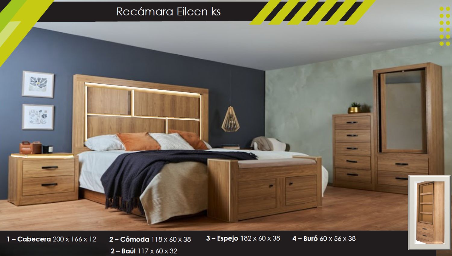 RECAMARA KING SIZE EILEEN RECAMARA KING SIZE EILEEN