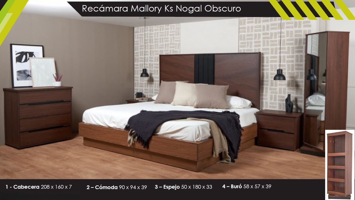 RECAMARA KING SIZE MALLORY RECAMARA KING SIZE MALLORY