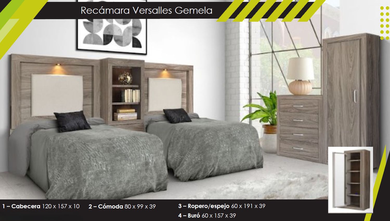 RECAMARA GEMELA VERSALLES RECAMARA GEMELA VERSALLES