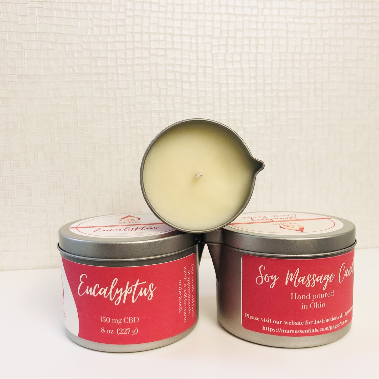 Eucalyptus CBD Massage Candle