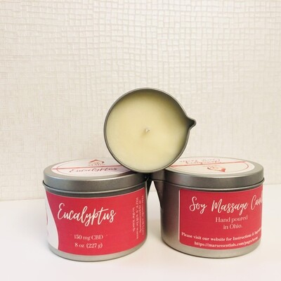 Eucalyptus CBD Massage Candle