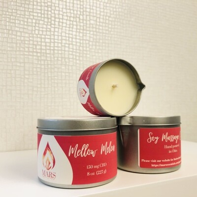 Mellow Melon CBD Massage Candle