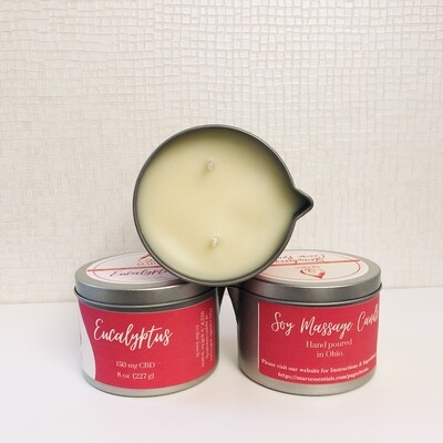 Eucalyptus CBD Massage Candle