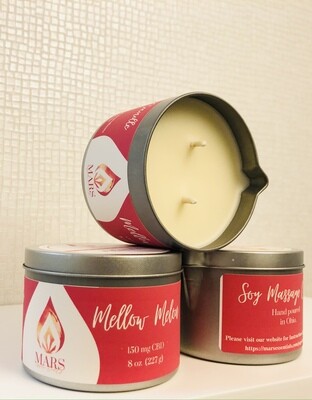Mellow Melon CBD Massage Candle