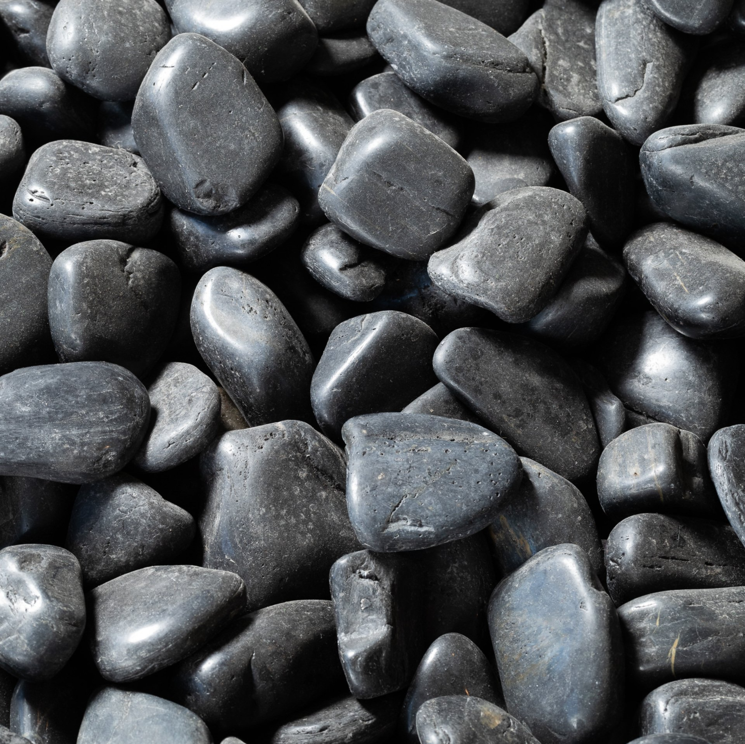 Image of Black pebbles