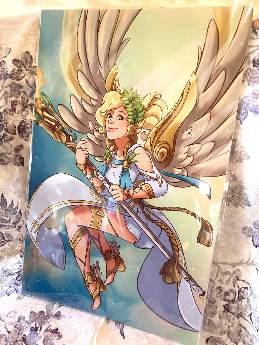 Overwatch Mercy, Winged Victory (Large Print) 11&quot; x 17&quot;