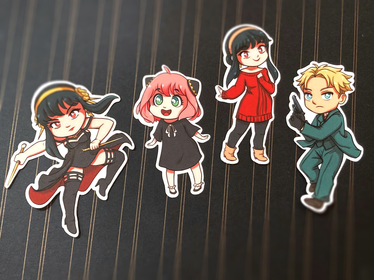 Spy x Family Chibi, Vinyl Stickers (Select or Full Set)