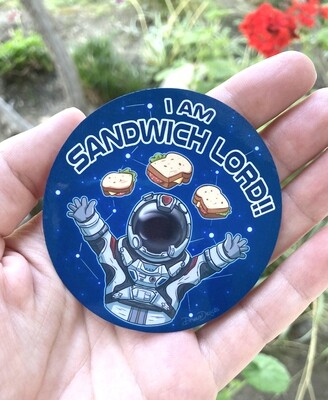 Astronaut, Sandwich Lord, Outer Space, Sci-fi - Starfield, Vinyl Gloss Sticker