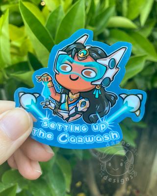 Overwatch - Symmetra, &quot;Carwash&quot; Vinyl Sticker