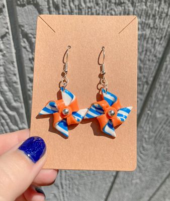 One Piece - Nami Inspired Pinwheels, Polymer Clay (Handmade)
