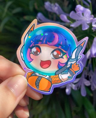 Overwatch - Juno &quot;Hello!&quot;  Sparkle or Vinyl Sticker