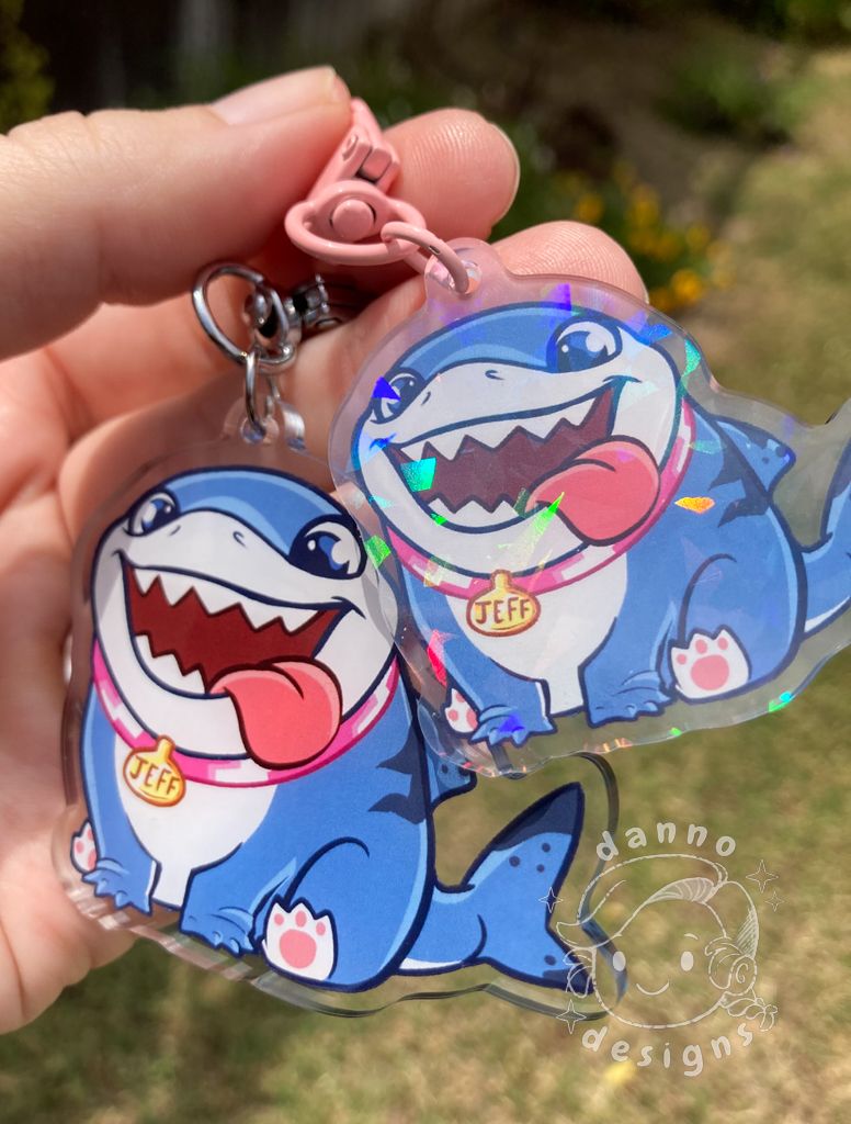 Marvel Rivals - Jeff The Landshark Acrylic Keychain