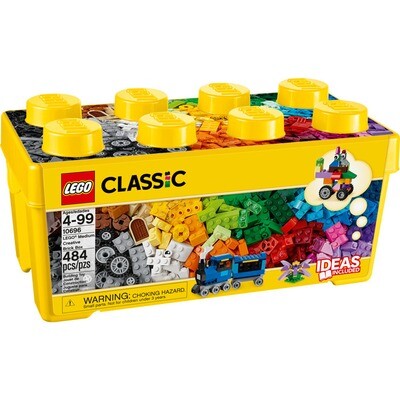 LEGO Medium Creative Brick Box Set (10696) + Classic Green Baseplate (10700)