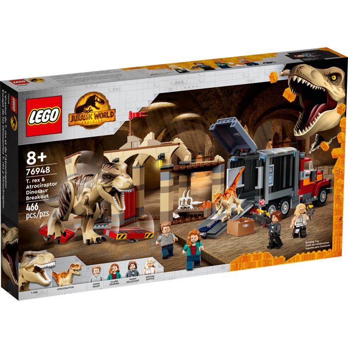 LEGO® T. rex &amp; Atrociraptor Dinosaur Breakout (76948)