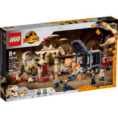 LEGO® T. rex &amp; Atrociraptor Dinosaur Breakout (76948)