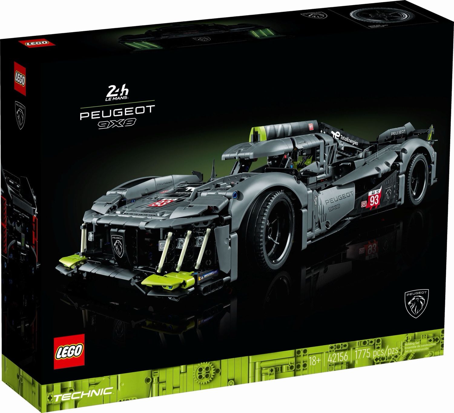 LEGO® Technic™ PEUGEOT 9X8 24H Le Mans Hybrid Hypercar (42156)