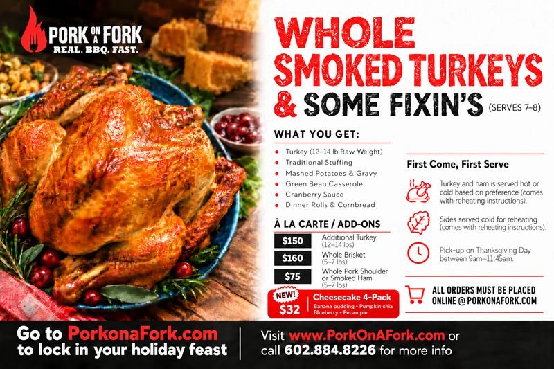 Whole Turkey Meals &amp; Some Fixin's
