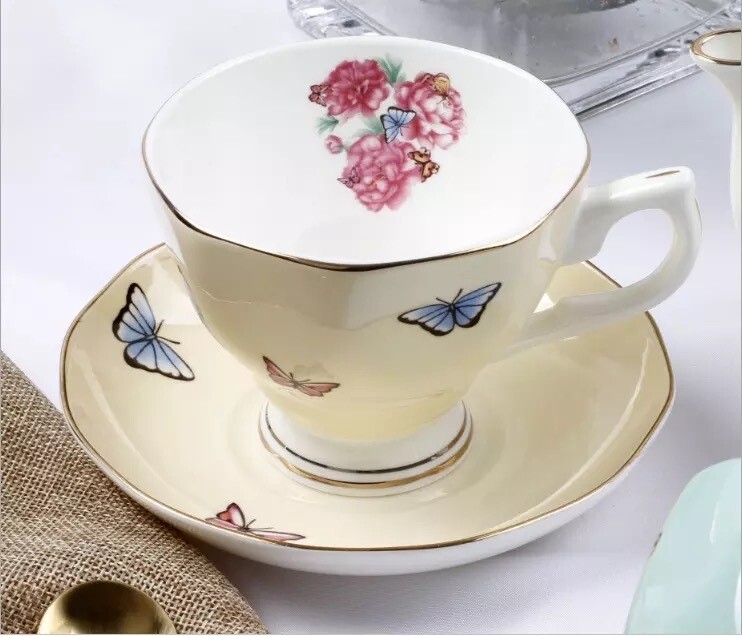 Kumi 2pc Teacup Set Yellow
