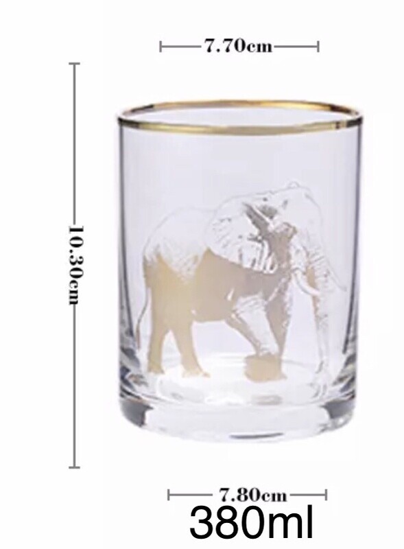 Afurika Elephant Gold Rim