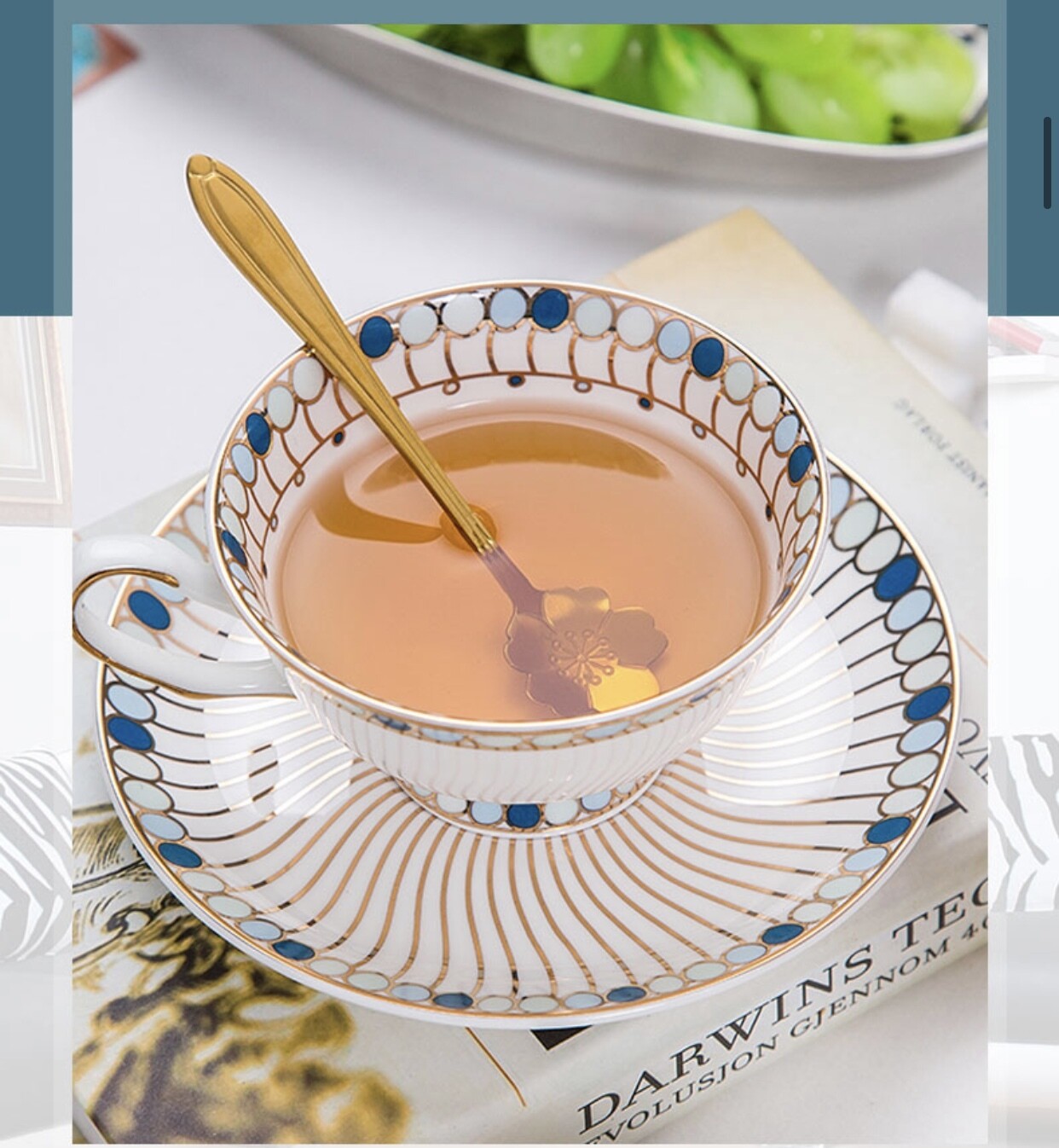 Sadashi Teacup Set, Color: Blue