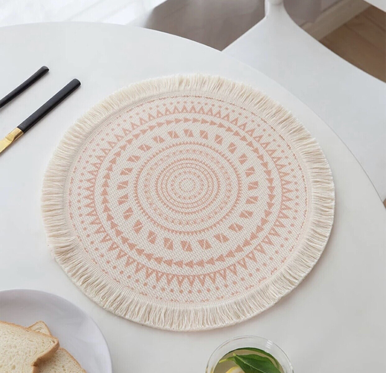 Rin Cotton Placemat, Quantity: 1 PC, Color: W