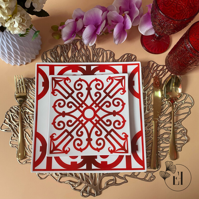 Kokai Square 2pc Plate Set