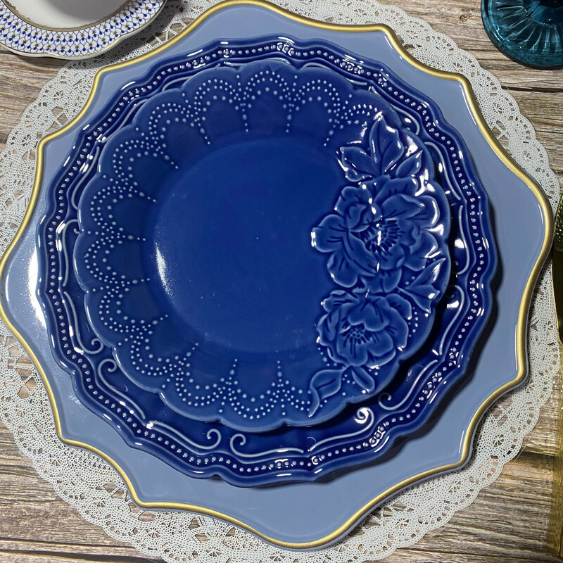 Kazane 2pc Plate - Blue