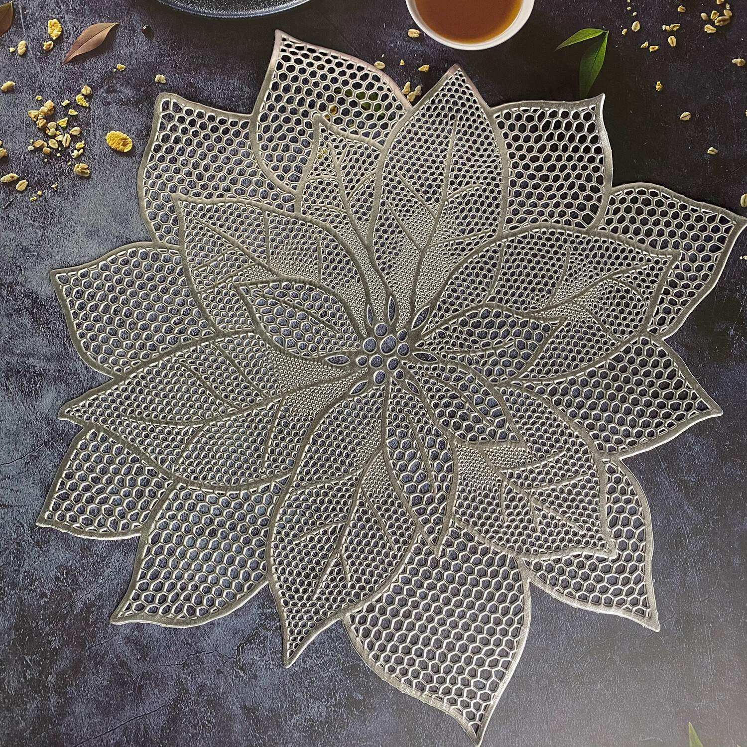 Jimma PVC Placemat - Silver