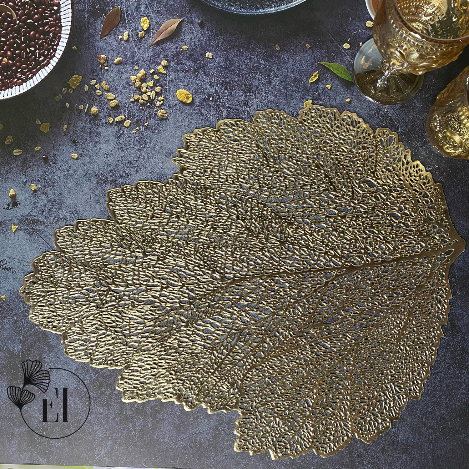 Ririka PVC Placemat - Gold